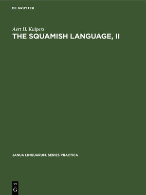 cover image of The Squamish language, II
